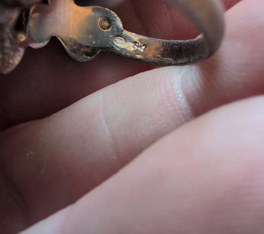 Silver  Heart & Turquoise Inlay Statement Ring